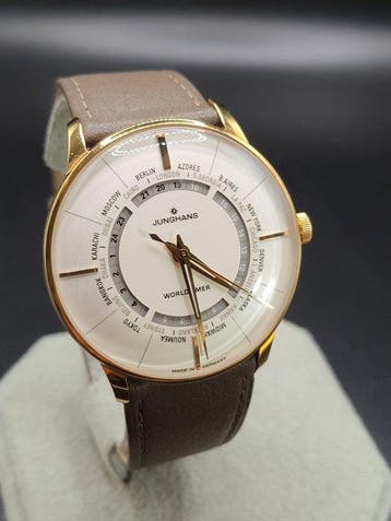 Junghans - Meister Worldtimer - Ref. 27/5012 - Homme -, Handtassen en Accessoires, Nieuw