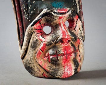 Oud Nahua vleermuismasker (Tzinacantli) – Guerrero