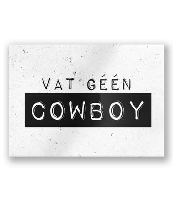 Wenskaart Cowboy 15cm, Verzenden, Nieuw