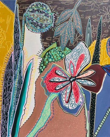 Hajer Aloui - Jardin Graphique (N°2) - Diptyque Botanique