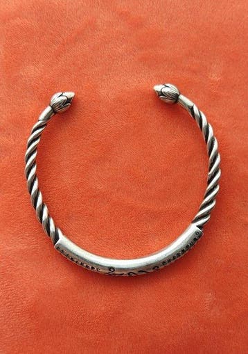 Zonder minimumprijs - Armband Zilver - 999-Om Mani Padme Hum, Nieuw
