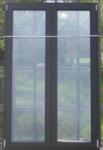 pvc terrasraam , raam , chassis 140 x 220 zwart ral 9011, 75 tot 150 cm, Kunststof, Deurkozijn, Nieuw