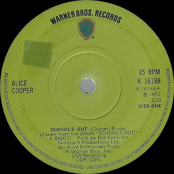 Alice Cooper - Schools Out / Gutter Cat, Cd's en Dvd's, Vinyl | Rock, Gebruikt, Verzenden