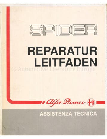 1990 | 1994 ALFA ROMEO SPIDER WERKPLAATSHANDBOEK DUITS