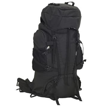 vidaXL Wandelrugzak 80 L oxford stof zwart, Bijoux, Sacs & Beauté, Verzenden