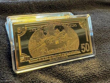 Scrooge McDuck $50 Hard Life Gold LE 150 Banknote - Walt, Verzamelen, Nieuw