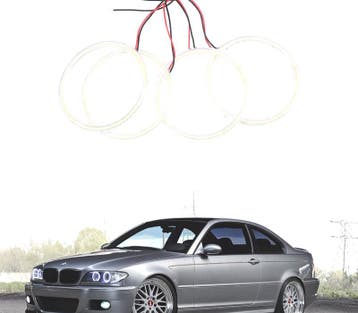 KIT CONTOURS LED ANGEL EYES CCFL BMW E46 COUPÉ CABRIO 03-06, Verzenden