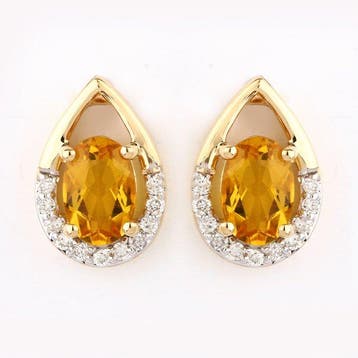 Ensemble de bijoux 2 pièces - 14 carats Or jaune - 1.58ct.