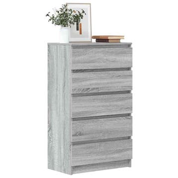 vidaXL Ladekast 60x36x103 cm bewerkt hout grijs sonoma, Huis en Inrichting, Verzenden, Nieuw