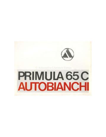 1970 AUTOBIANCHI PRIMULA 65 C BROCHURE NEDERLANDS
