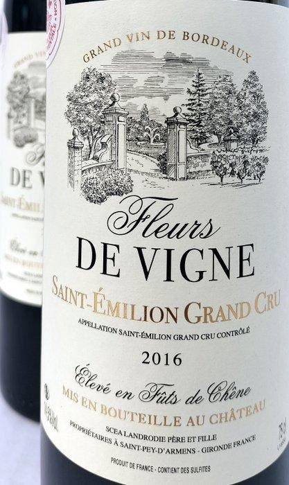 2016 Château Fleurs de Vigne - Saint-Émilion, Bordeaux Grand, Collections, Vins