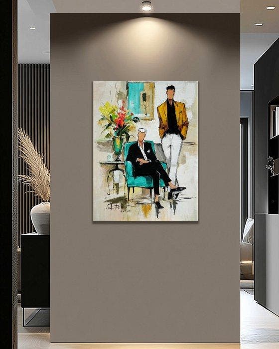 Matteo - Hues of a Gentle Duet, Antiek en Kunst, Kunst | Schilderijen | Modern