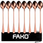 Fako Bijoux - 8 Lange Lepels - Latte Macchiato - Longdrink -, Huis en Inrichting, Verzenden, Nieuw