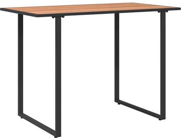Tuintafel - bruin met zwart - 100x55 cm - hoogte 70 cm  -, Tuin en Terras, Verzenden, Nieuw