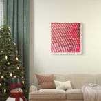 Maria Ruisi - Tableau abstrait rose relief, Antiquités & Art, Art | Peinture | Moderne