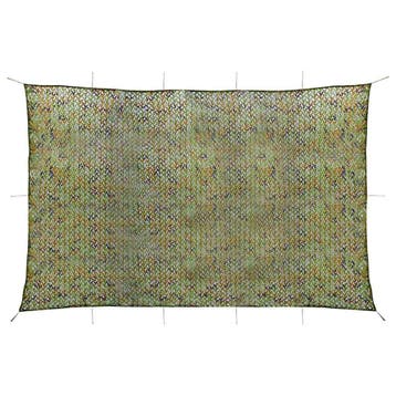 vidaXL Camouflagenet met opbergtas 6x7 m groen, Verzenden, Nieuw
