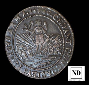 Spaanse Nederlanden. Felipe IV. Jeton 1660 - Amberes