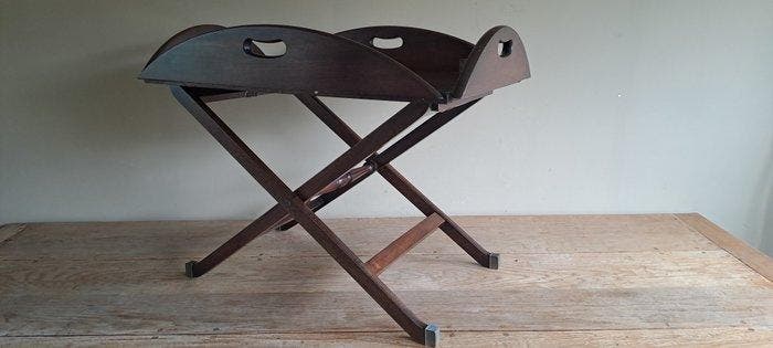 Table dappoint - Acajou - Butlertray/Nautische., Antiquités & Art, Curiosités & Brocante