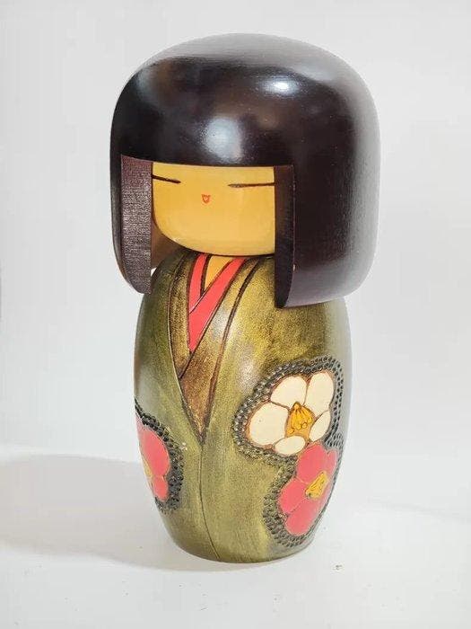 Beeld, Japanese-style creative retro wooden Kokeshi doll -, Antiquités & Art, Curiosités & Brocante