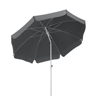 Schneider Parasol Ibiza, antraciet, rond, 240 cm, 681-15,..., Tuin en Terras, Ophalen of Verzenden, Nieuw
