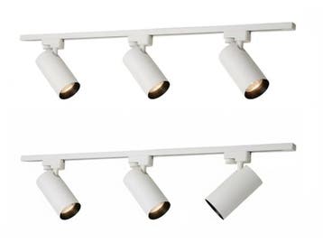 Veiling - 2 meter Railsysteem met 6 st railspot GU10 fitting, Nieuw