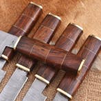 Keukenmes - Chefs knife - Bolsters van gevouwen staal, hout