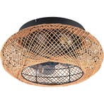 Trion Lari LED plafondventilator 4x E27, afstandsbediening, Verzenden, Nieuw