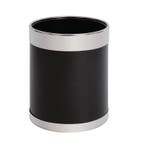 Afvalbak | Metaal (Zwart/Zilver) | 10.2L | Open |, Verzenden