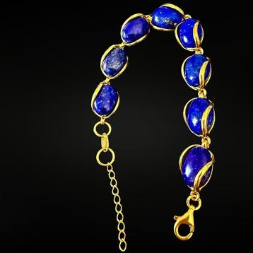 Luxe armband van lapis lazuli - schat van Afghanistan