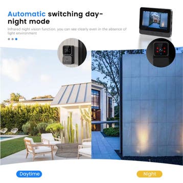Draadloze Deurbel met Intercom Scherm - Camera WiFi Smart, Huis en Inrichting, Deurbellen, Verzenden, Nieuw