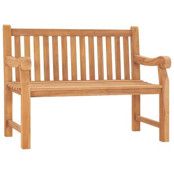 vidaXL Tuinbank 114 cm massief teakhout, Verzenden, Nieuw
