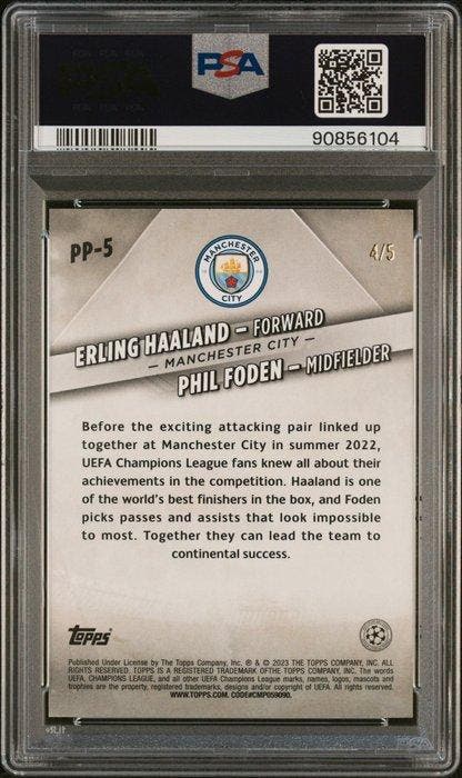 2022/23 Topps Topps Carnaval UCC Erling Haaland, Phil Foden, Collections, Autocollants