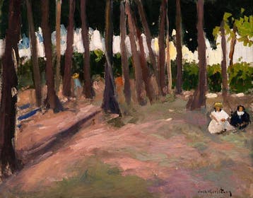 Joan Vives Maristany (1901 - 1932) - Descanso en el parque