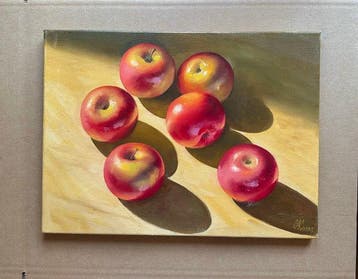 Sergey Kolodyazhniy (XX-XXI) - Apples in the sunlight, Antiek en Kunst, Kunst | Schilderijen | Modern
