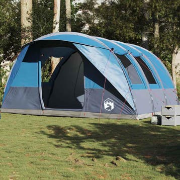vidaXL Tunneltent 5-persoons waterdicht blauw, Verzenden