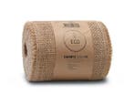 Jute band Naturel open structuur 15 cm rol 40 meter, Nieuw