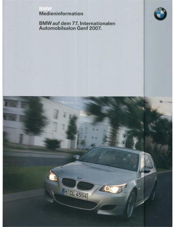 2007 BMW GENÈVE HARDCOVER PERSMAP DUITS, Boeken, Auto's | Folders en Tijdschriften