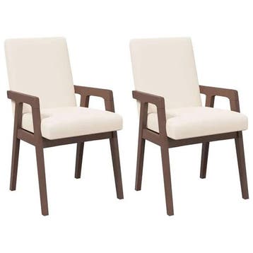 Eetkamerstoelen 2st - 35% korting. Retour deal, weg is weg!, Huis en Inrichting, Stoelen, Twee, Bruin, Verzenden, Zo goed als nieuw