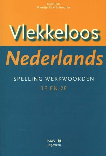 Vlekkeloos Nederlands / Spelling werkwoorden taalniveau 1F, Boeken, Verzenden, Zo goed als nieuw, Dick Pak