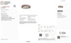 Eeuwigheidsring - 14 karaat Witgoud - 3.87ct. tw. Granaat