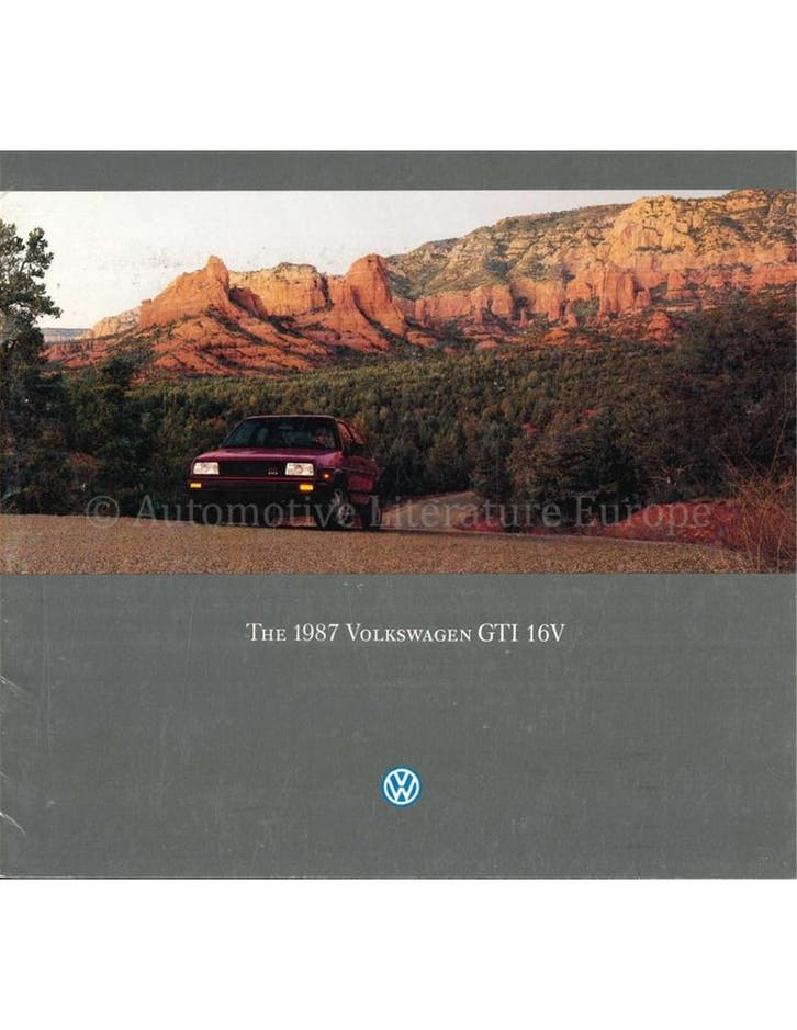 1987 VOLKSWAGEN GOLF GTI 16V BROCHURE ENGELS (USA), Livres, Autos | Brochures & Magazines