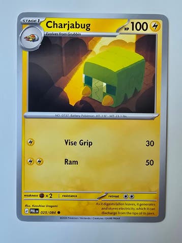 CHARJABUG (PITCH BLACK 025/084) (TRADING CARD), Gebruikt