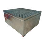 Stalen lekbak ibc tank 1050 liter verzinkt nieuw, Ophalen of Verzenden