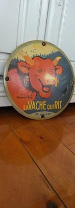 LaVach quiRit - Bord émaillé de La Vache qui Rit (bâtonnets