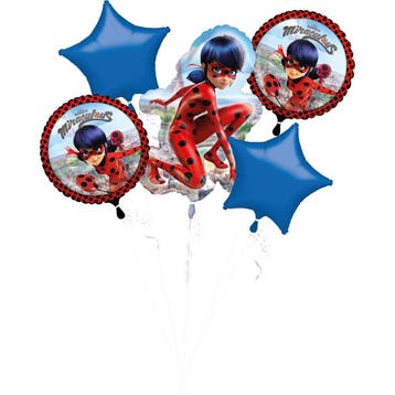 Miraculous Helium Ballonnen set 5 delig leeg, Verzenden, Nieuw
