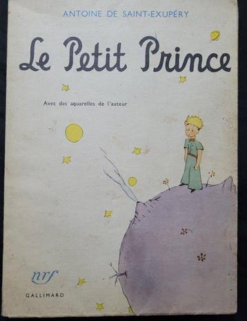 Antoine de Saint-Exupéry. - Le Petit Prince + Feuille avec, Antiquités & Art