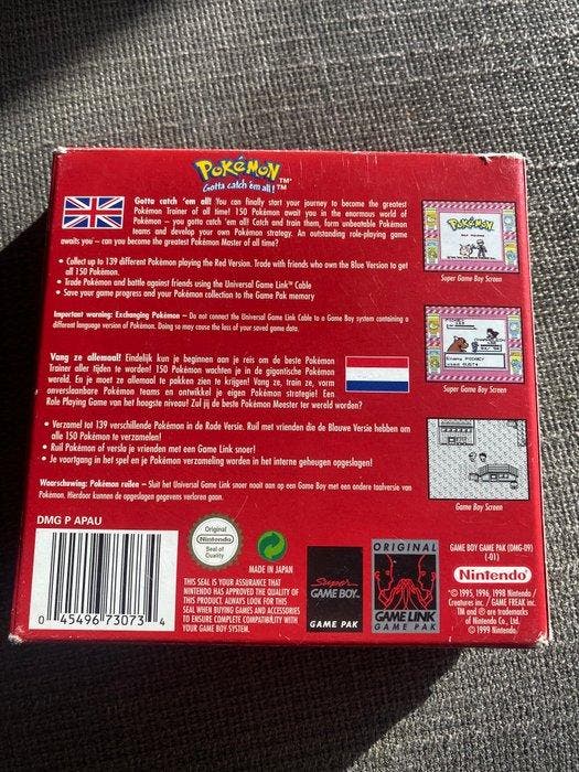 Nintendo - Gameboy Classic - Pokémon Red Version - Videogame, Games en Spelcomputers, Spelcomputers | Overige Accessoires