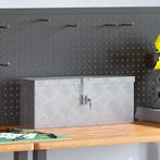 vidaXL Aluminium kist 48,5x14x20 cm zilverkleurig, Bricolage & Construction, Verzenden