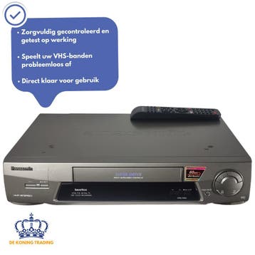 Panasonic NV-FJ610EG-S | Videorecorder | VHS Speler | Video, Audio, Tv en Foto, Videospelers, Verzenden, Gebruikt, VHS-speler of -recorder