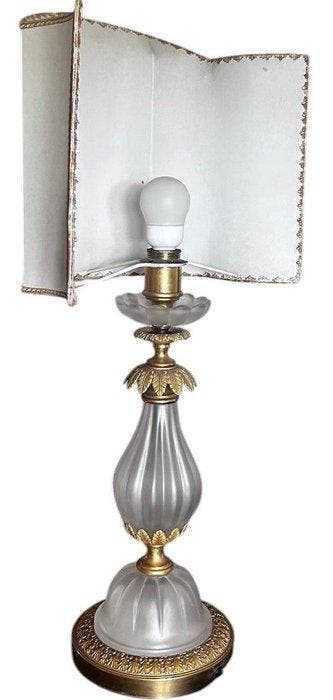 Lampe de table - Laiton doré - Lampe de table, Antiquités & Art